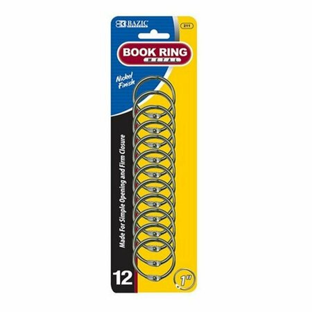 BAZIC PRODUCTS Bazic 1-inch Metal Book Rings, 288PK 211